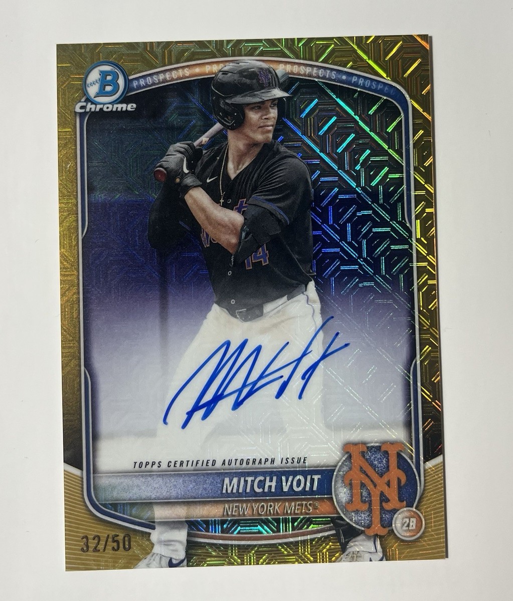 Mitch Voit 2025 Bowman Mega Refractor PROSPECT AUTOGRAPH VARIATION 