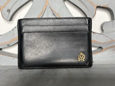 Vintage Dunhill Duke Fine Leather Card Case Gold Initials 5 Slots