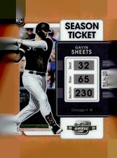 GAVIN SHEETS 2022 CONTENDERS OPTIC NEON ORANGE ROOKIE #1/19 WHITE SOX QQ