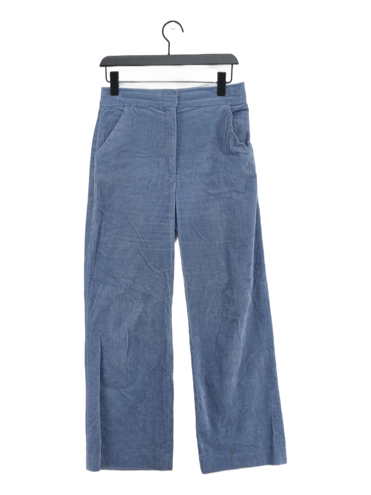 ALTRA Anthropologie Pantalone Donna UK 10 Blu 100% Altro Gamba Larga Chino