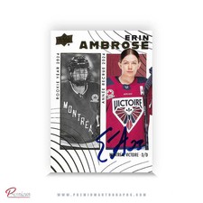 Erin Ambrose Montreal Victoire Autographed 25-26 UD PWHL Tim Hortons Card #77