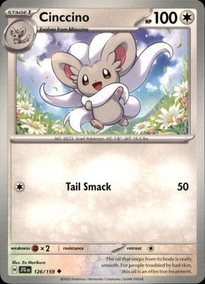 SV09: Journey Together #126/159 Cinccino Base