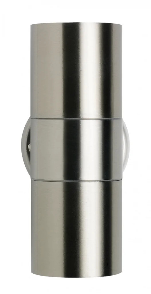 Spot Light Silver Fenton Double Wall IP44 WALL1 Stainless Steel Outdoor WALL2