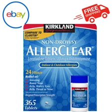 Kirkland Signature Non-Drowsy AllerClear Antihistamine 10mg, 365 Tablets