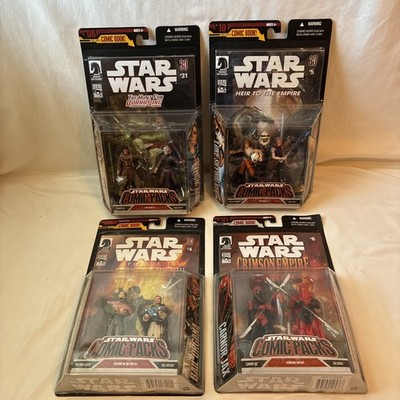 2007 Hasbro Star Wars Dark Horse Comic 2 Packs Set Of 4