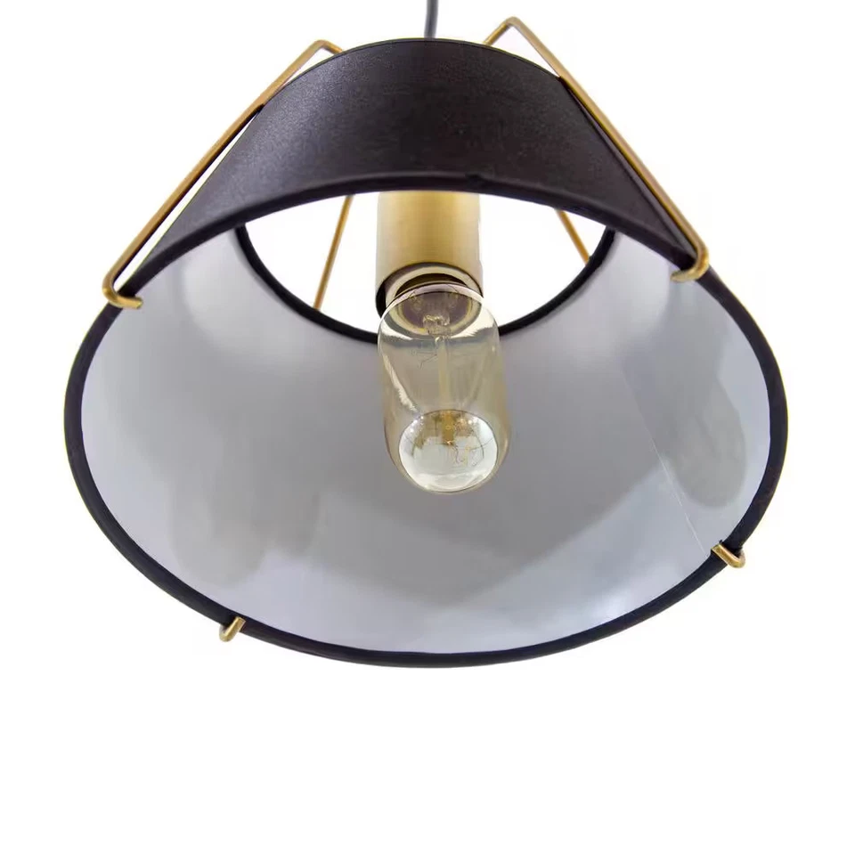 *2 PACK* Yosemite Mira 1-Light Matte Gold Modern Pendant with Black Shade - Image 4 of 4