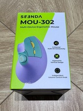 Ergonomic Mouse Bluetooth Rechargeable, Optical Mice W/ Volume Knob, Adj. DPI...