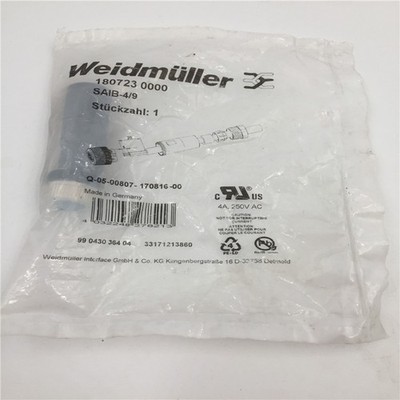 One New plug For Weidmuller 1807230000 SAIB-4/9 *yt