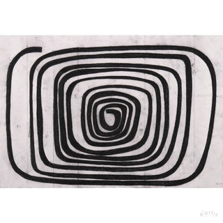MICHAEL SCHOENHOLTZ CHARCOAL DRAWING SPIRAL SYMMETRICAL BLACK BERLIN RRP: €390