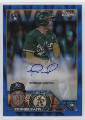 2023 Chrome Update Blue RayWave Refractor 42/150 Conner Capel Rookie Auto RC ib6