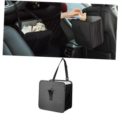 Car Trash Can, Oxford Cloth Foldable Car Trash Bin Hanging, 1.85 Gallon Large