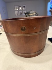 Chinese Solid Wood Footbath Bucket, Built in Massage balls, Dark Wood, Relaxing