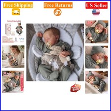 BABESIDE 17-Inch Reborn Baby Doll Boy Soft Vinyl Full Body Realistic