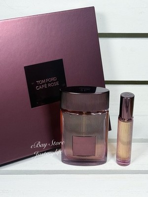 Tom Ford Cafe Rose EDP 2pc Set, Full Size 50mL+Travel 10mL, New in Box