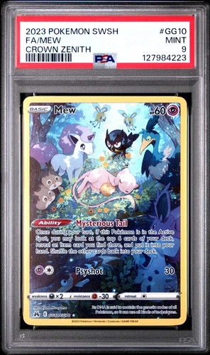 Pokemon Card Mew GG10/GG70 Crown Zenith ENG English Mint PSA 9