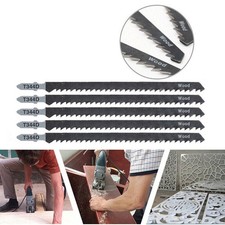 5PCS T-Shank Jigsaw Blades Sawblade for Fast Cut Wood Metal Plastic Acrylics
