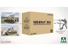 Takom - Sherman² Box M4A1(76w)HVSS + M1 Super Sherman + 1/16 US Army Tank Crewma
