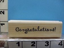 congratulations wedding baby graduation saying stampin up rubber stamp 4O