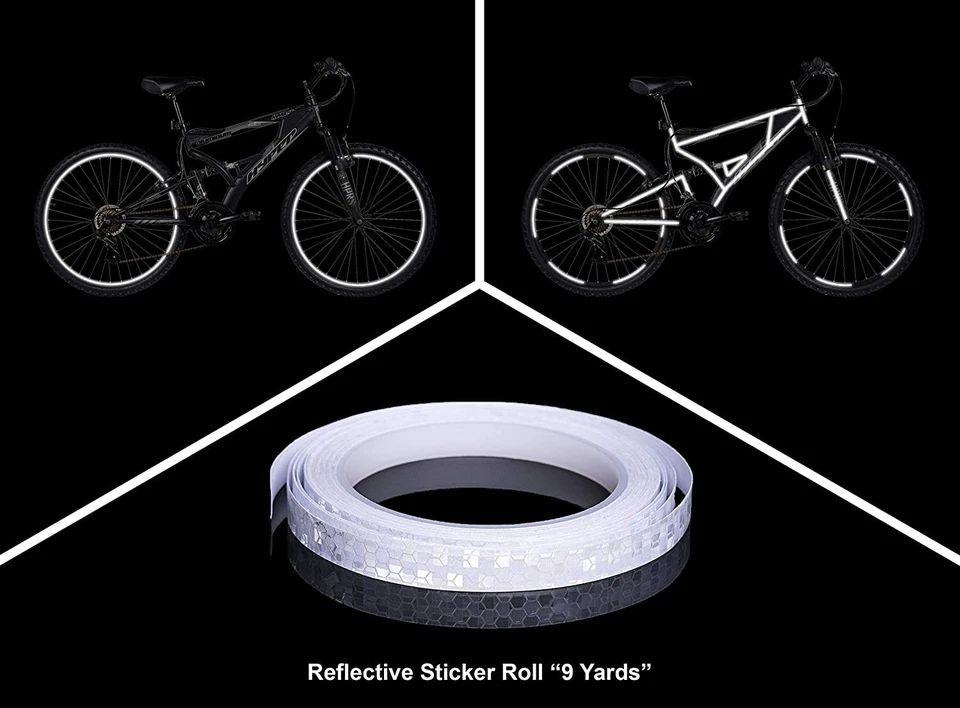 Artículos de liquidación a granel Bolsa de sillín debajo del asiento con cinta reflectante de rueda plateada Foto 4 de 4