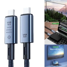 Fast Speed USB4 Type C Data Cable Supports 8K Display and 240W Power Delivery