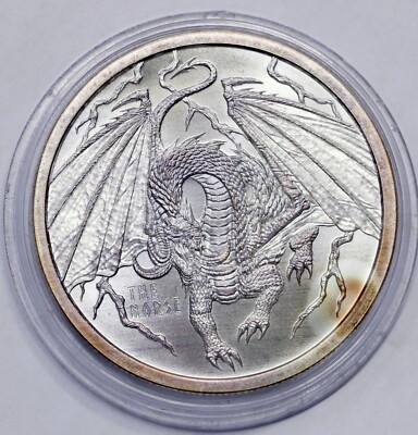 1oz .999 Silver The Welsh World Of Dragons Series Aztec #0998 | eBay