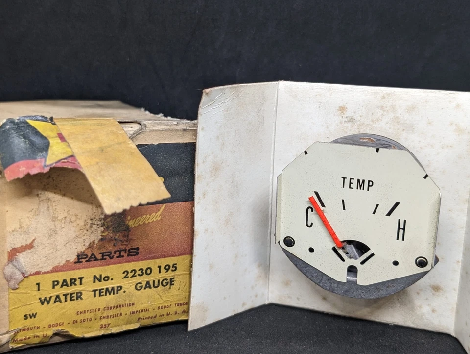 Nuevo de Lote Antiguo Dodge A100 D100 D200 D300 W100 W200 Camioneta Pickup Medidor de Temperatura Foto 2 de 4