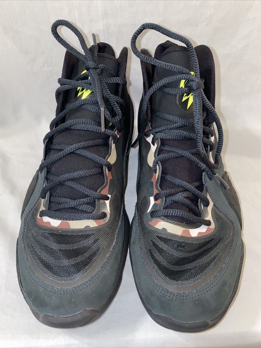 Nike Air Penny Hardaway V 5 Camo Black Green Volt 628569-307 Men's