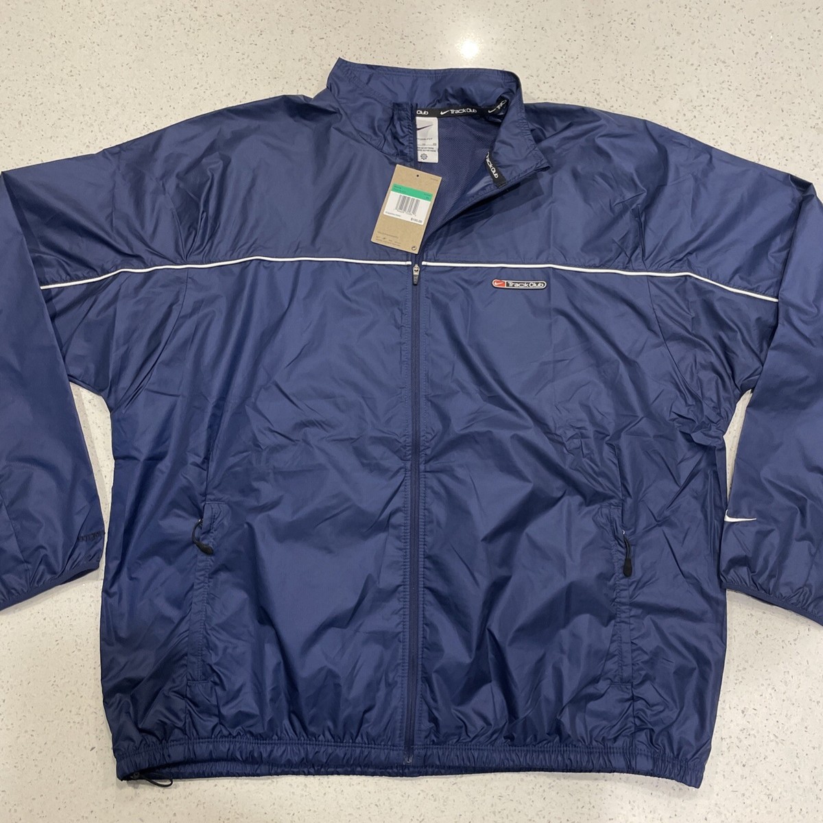 NEW $100 NIKE STORM-FIT TRACK CLUB RUNNING JACKET NAVY BLUE FB5515