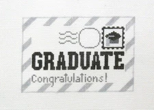 Rachel Donley Greetings Graduate Handpainted Needlepoint Canvas