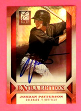 2013 Panini Extra Edition, Colorado Rockies - JORDAN PATTERSON - autographed