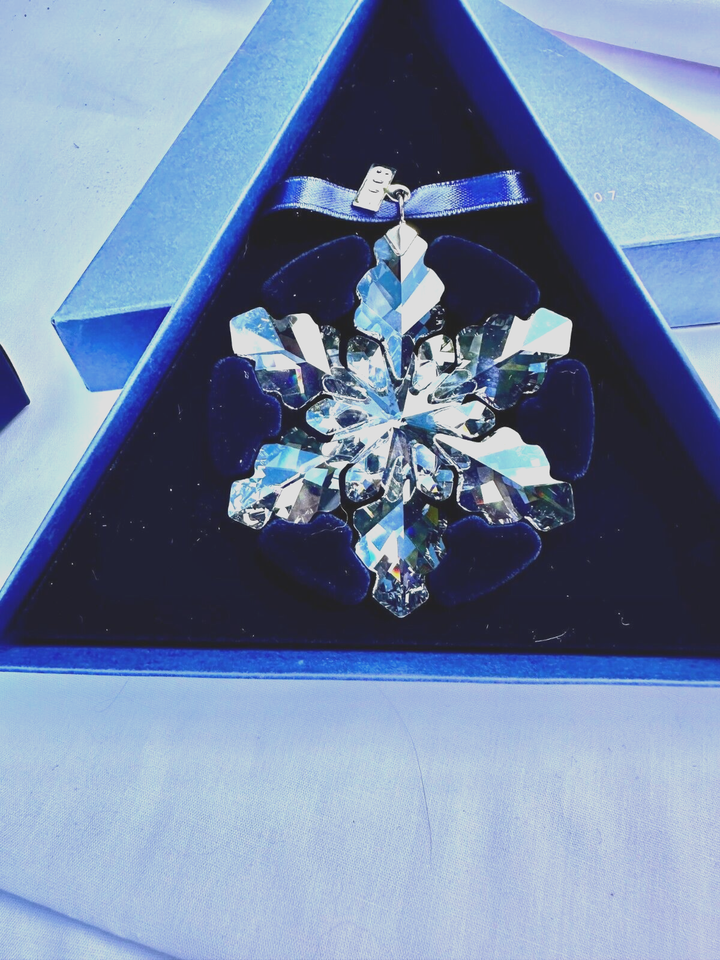 Swarovski Annual Christmas Ornament 2008 Snowflake Austria ORiGINAL BOX