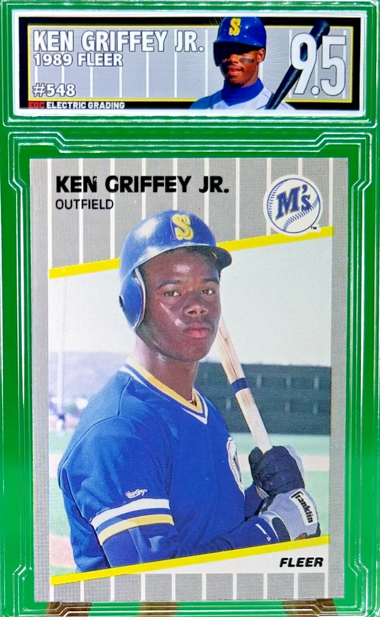ケングリフィーJr.モデル Fleer Ken Griffey Jr 9.5 Graded Baseball Sports Trading Cards