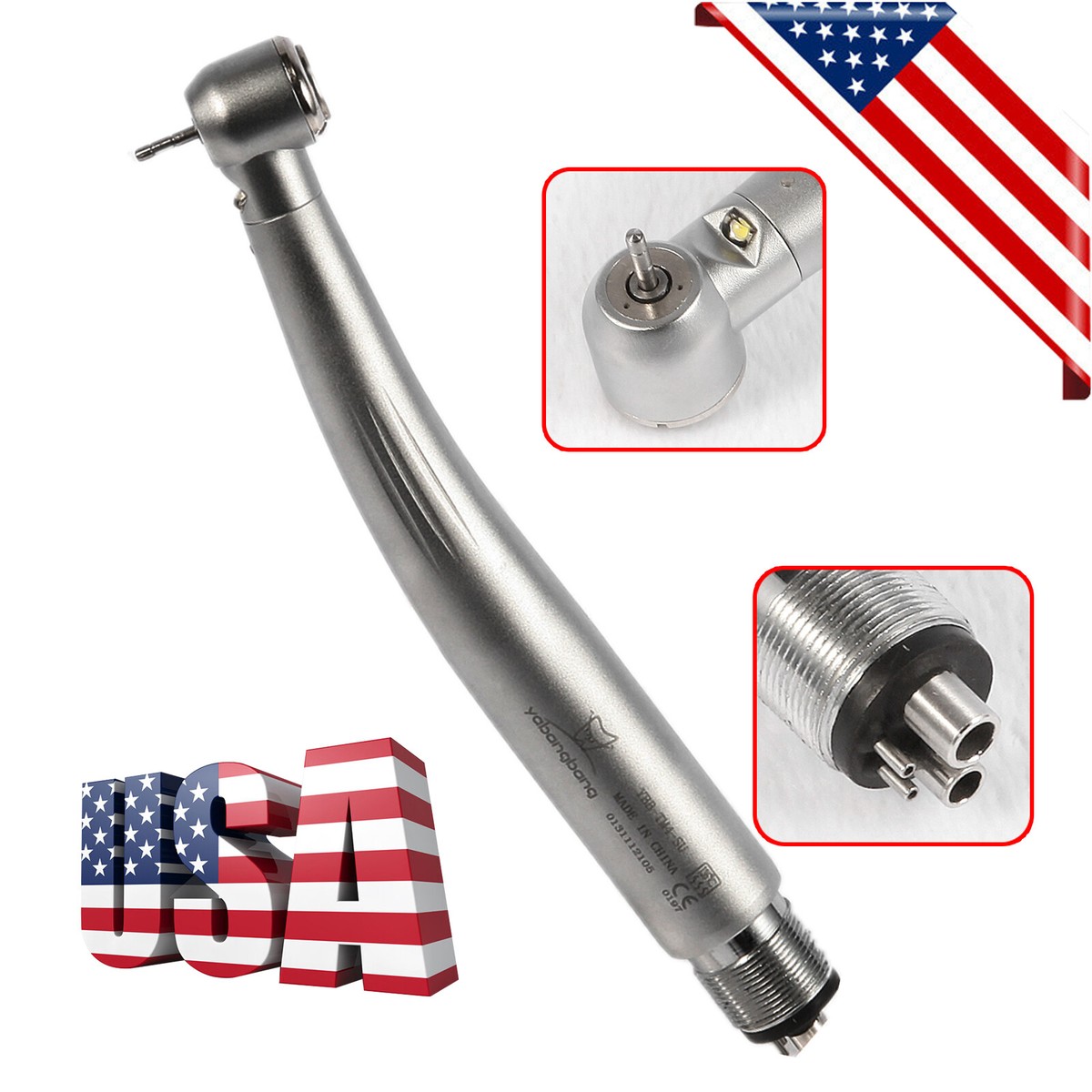 Yabangbang YB6 Dental LED Fiber Optic Handpiece - Standard Head, FDA Registered - View #2