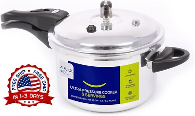#ad Olla A Presión De Acero InoxidablePressure Cooker 475 Cuartos Color Plata NEW. $94.99