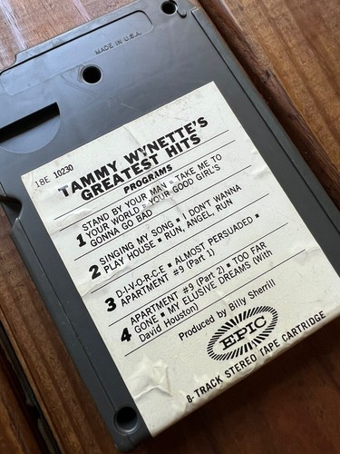 Vintage 70's 8 Track Tape Tammy's Greatest Hits Tammy Wynette - Picture 9 of 10