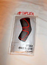 New Uflex Knee Sleeve Size XL Gray and Red