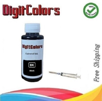 bulk Black refill ink for Hp Lexmark dell canon Brother Printer 100ml ...