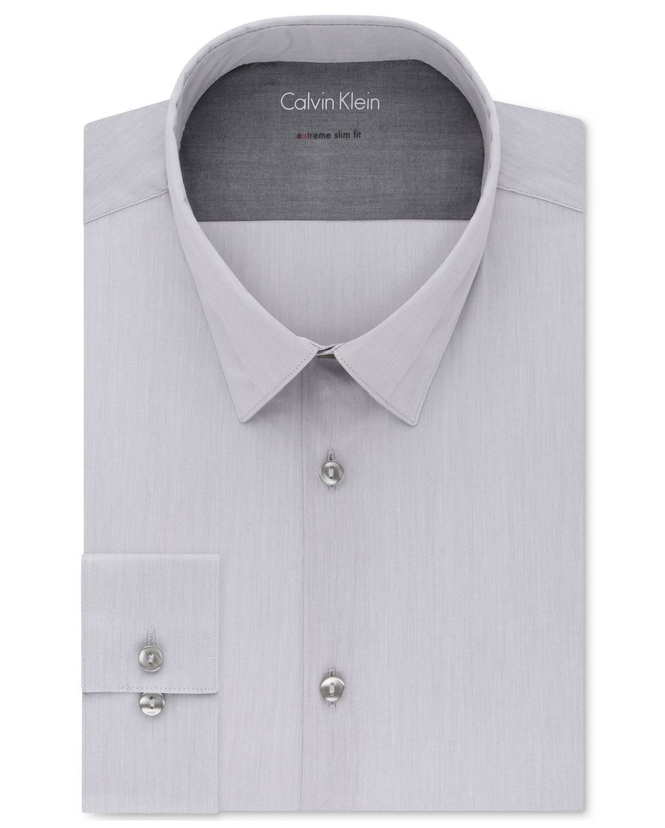 Calvin Klein Extra-Slim Fit Solid Dress Shirt, Men's, Size: 15-15.5-34
