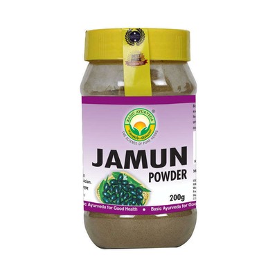 Basic Ayurveda Jamun Powder 1 Jar of 200 gm Powder f762