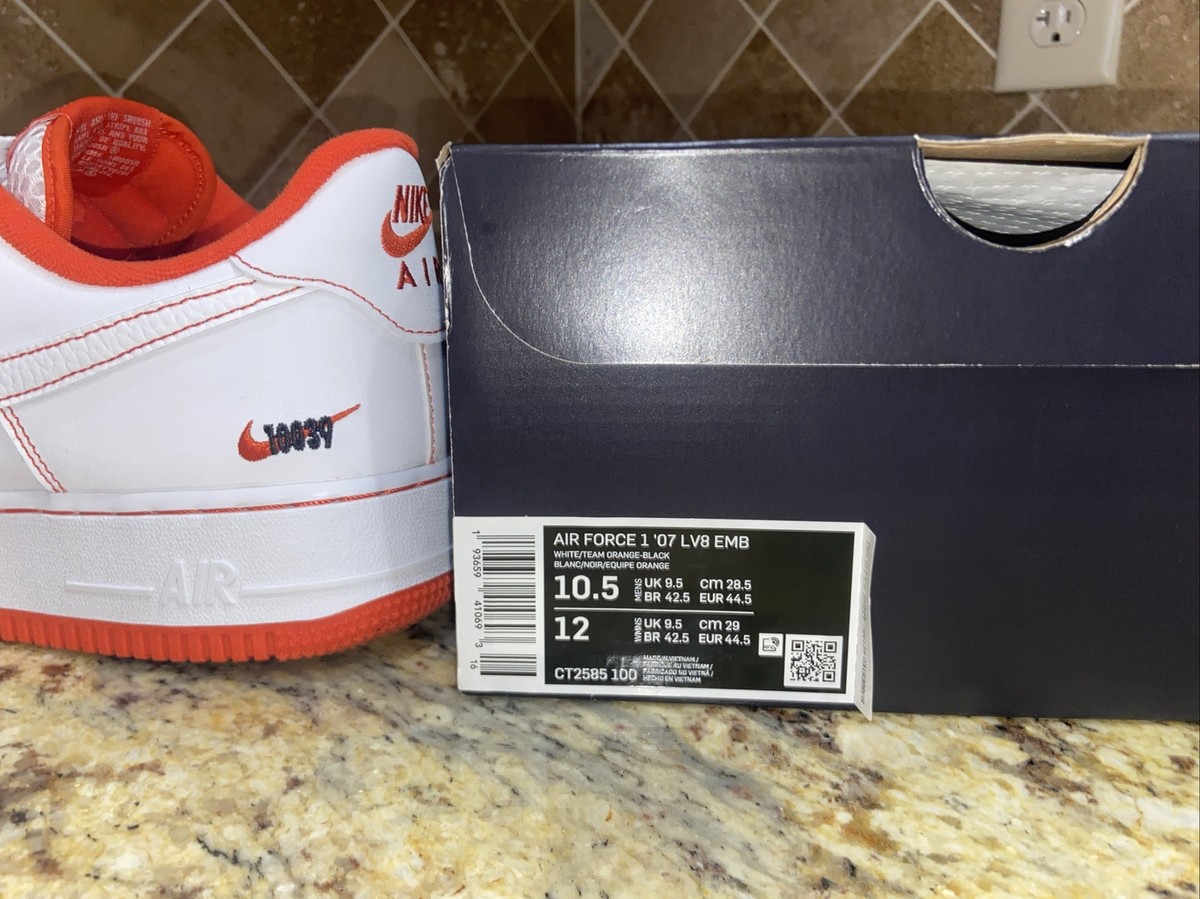 Nike Air Force 1 Low “Rucker Park” White/Orange Kobe Bryant