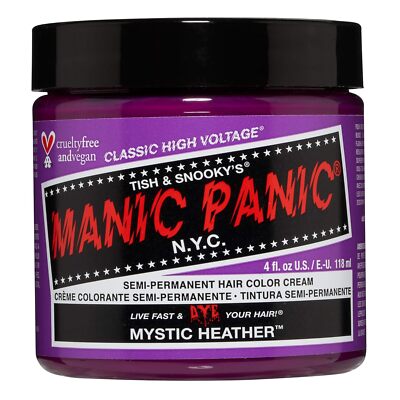 MANIC PANIC Hair Dye Semi Permanent Hair Color-Mystic Heather- 4 oz
