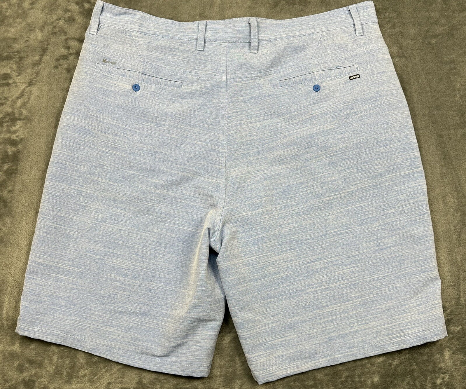 Hurley Golf Shorts Mens 36 Blue H20Dri Stretch Polyester Spandex 9