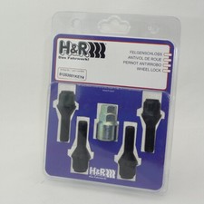 H&R Felgenschlösser Felgenschloss Satz M12x1,5x30mm Kegelbund B1253001KEY4|1