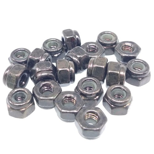 100Pcs M2 X 0.4mm Nylon Insert Lock Nuts - Hex Locknuts Carbon Steel White Zinc - For Machinery & Shipbuilding - View #2