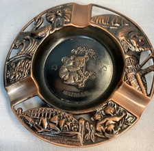 TOP "Kuala Bear" Metal Australia Ashtray-Opera House Harbour Brloge