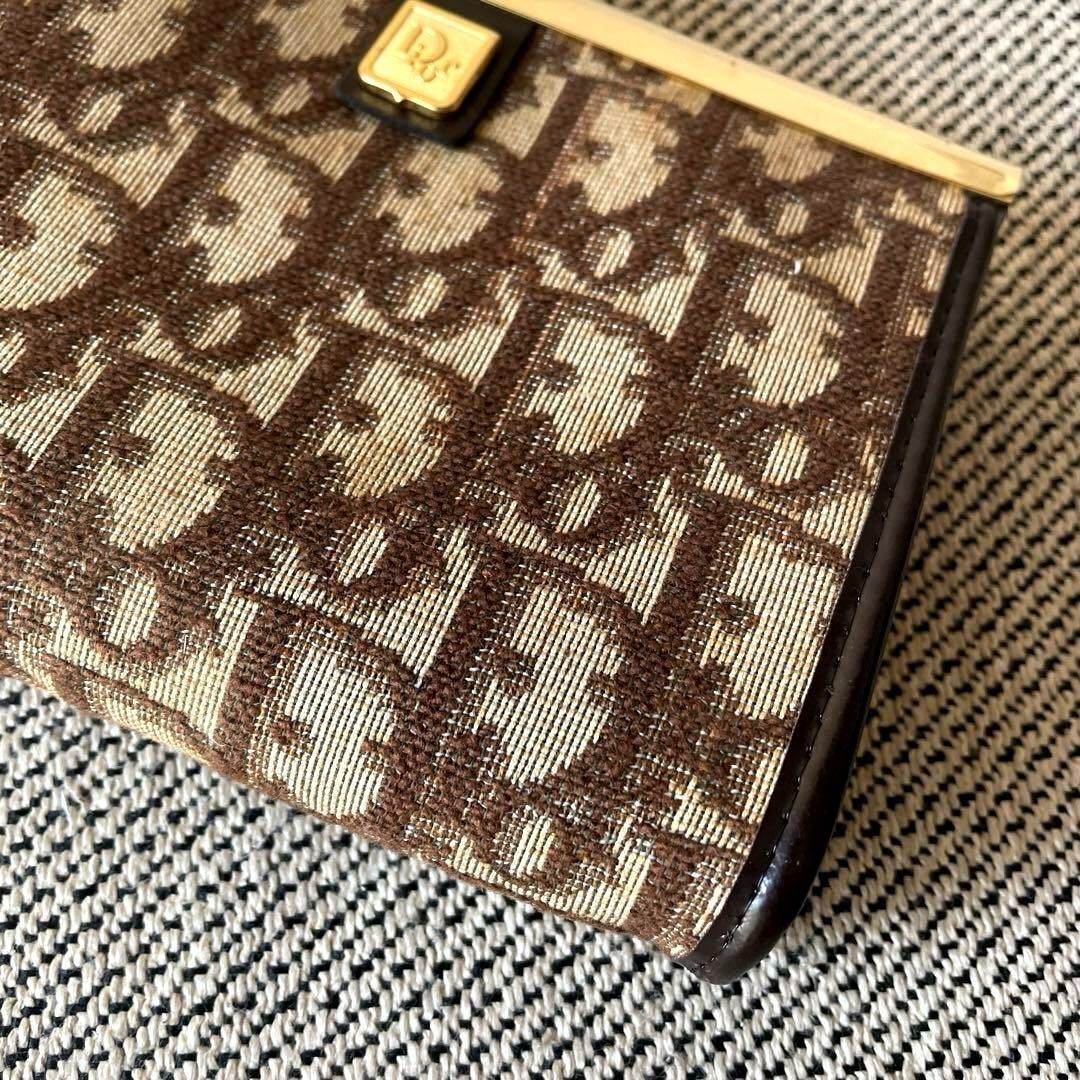 Christian Dior Trotter Canvas Cosmetic Pouch Bag Purse Brown Christian Dior Trotter Canvas Cosmetic Pouch Bag Purse Brown