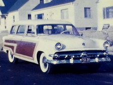 8mm Film 1954 Ford Country Squire 1950s Home Movie Cars Kids Woody House Dog