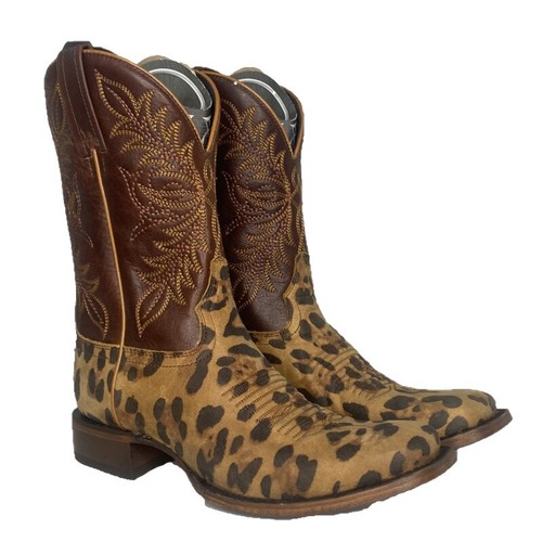Claudia Roldani Belt Womens L Brown Animal Print Cowhide  display picture 1