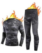 Thermal Underwear for Men Long Johns for Men Long Underwear Mens Base Layer M...