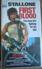 RARE 1982 First Blood Thorn EMI Video Clamshell VHS Rambo Stallone Tested